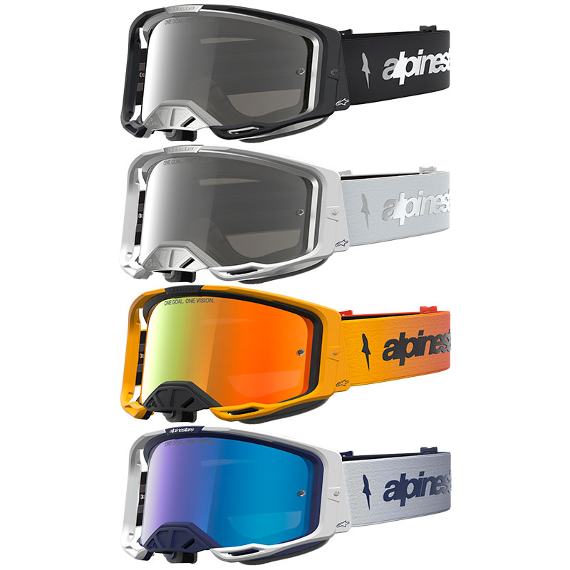 Masque Cross Alpinestars Vision 8 Amber - Ecran Miroir