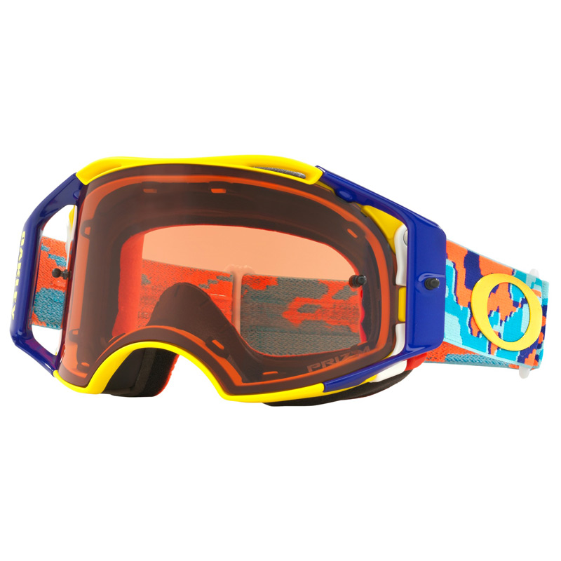 Masque Cross Oakley Airbrake MX Thermo Camo OrangeBleu Pr Masque Cross Oakley Airbrake MX Thermo Camo OrangeBleu Pr