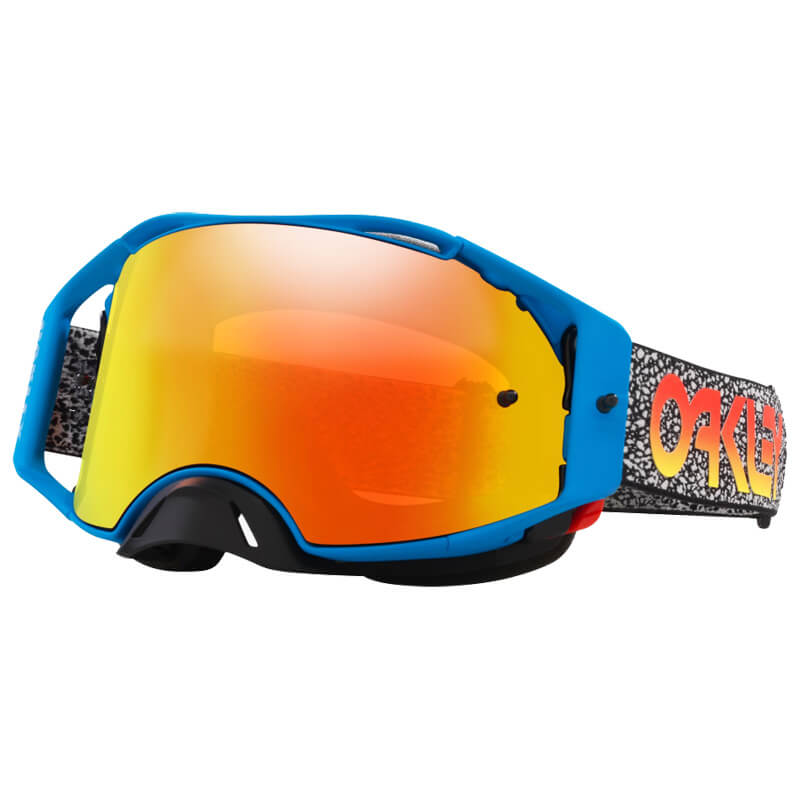 Masque Cross Oakley Airbrake MX Crackle Bleu - Prizm Iridium