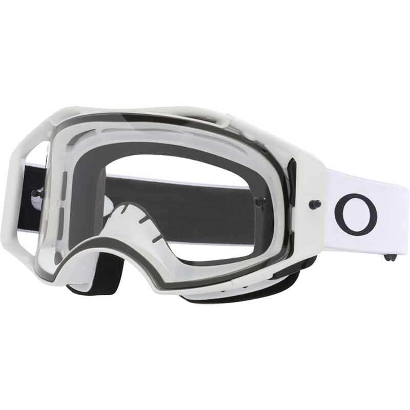 Masque Cross Oakley Airbrake Lite Matte White - Ecran Clair