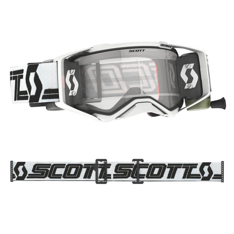 Masque Enduro Scott Prospect Super WFS Blanc/Noir - Roll Off