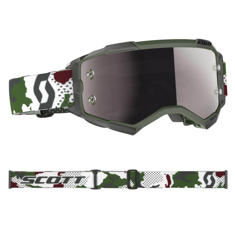 Masque Cross Scott Fury Camo Edition - Ecran Chromé