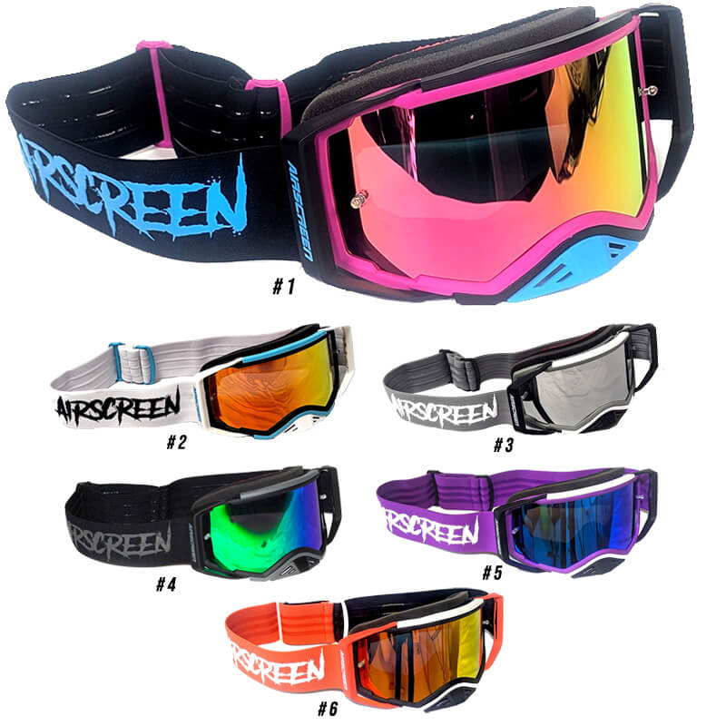 Masque Cross AirScreen Aero MX - Ecran Chromé