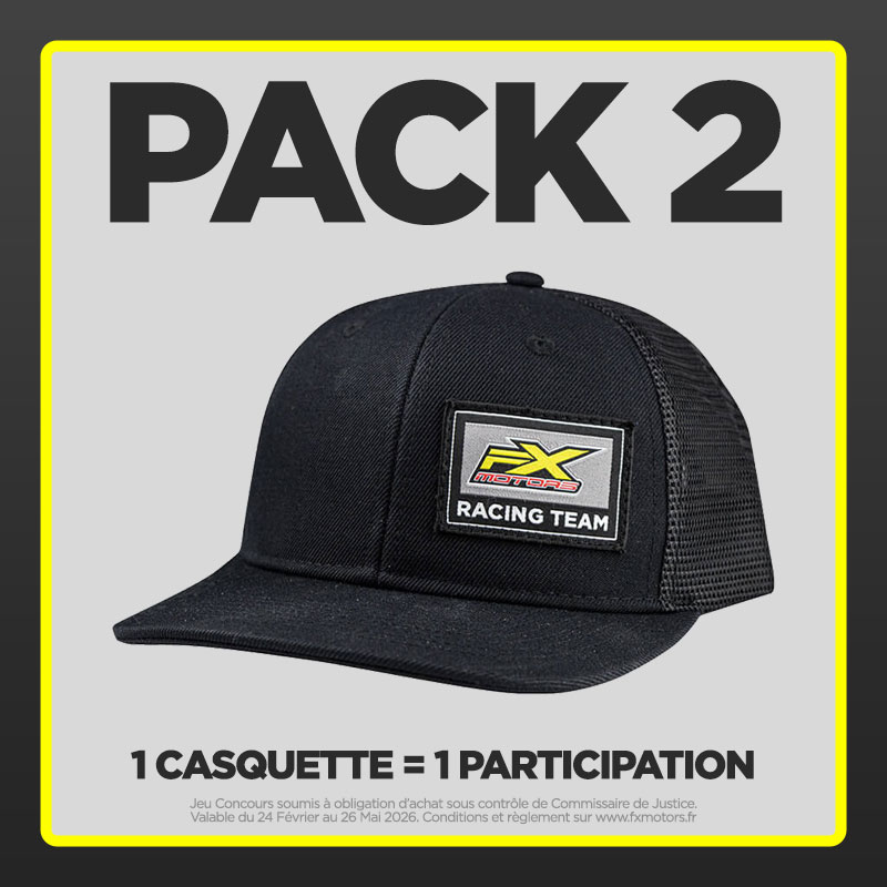 PACK 2 - Casquette FX MOTORS Racing Team - 1 Participation