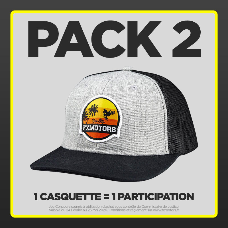 PACK 2 - Casquette FX MOTORS Sunset - 1 Participation