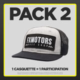PACK 2 - Casquette FX MOTORS Race Shop Flag - 1 Participation