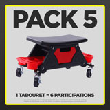PACK 5 - Tabouret Atelier Professionnel FKR - 6 Participations