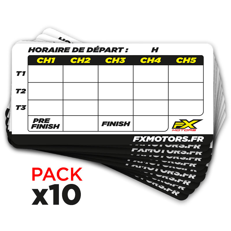Pack 10 Stickers de Pointage CH Enduro
