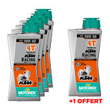 Pack Huile MOTOREX KTM Racing 4T - 20W60 - 4 + 1 GRATUIT