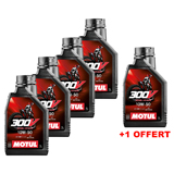 Pack Huile Moteur 4T MOTUL 300V Off Road 10W50 - 4 + 1 GRATUIT