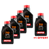 Pack Huile Moteur 2T MOTUL 710 - 4 + 1 GRATUIT