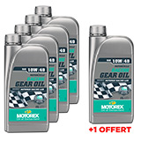 Pack Huile de Boîte MOTOREX Gear Oil 10W40 - 4 + 1 GRATUIT
