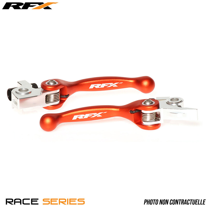 Paire de Leviers RFX Forgés Retournables pour KTM - ORANGE