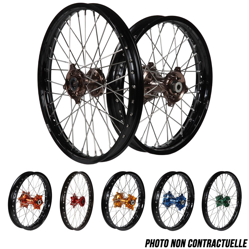 Paire de Roues Motocross Bud Racing