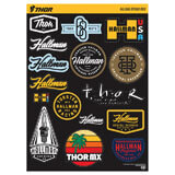 Planche Stickers Thor MX Hallman Heritage 24x33cm