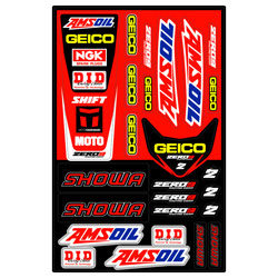 Planche de Stickers Universel HONDA CR/CRF