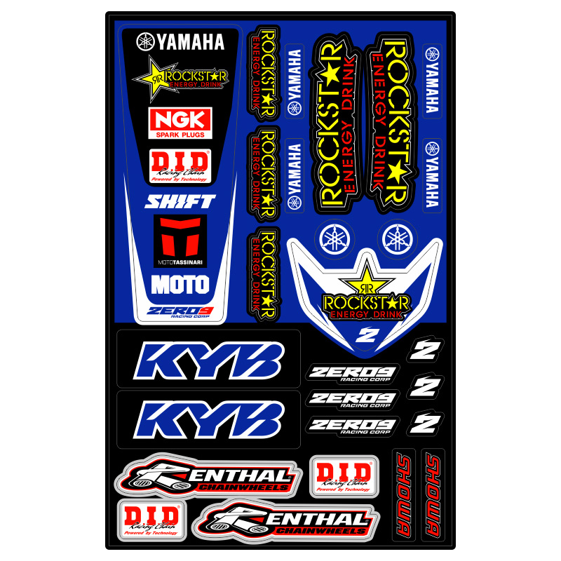 Planche de Stickers Universel YAMAHA YZ/YZF