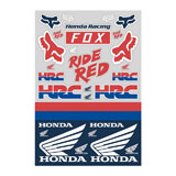 Planche de Stickers Fox Racing Honda HRC