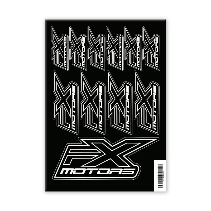 Mini Planche de Stickers FXMOTORS - BLACK