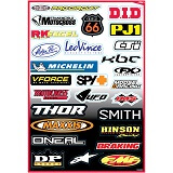 Planche de Stickers Sponsors Kit B - FACTORY EFFEX