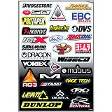 Planche de Stickers Sponsors Kit D - FACTORY EFFEX