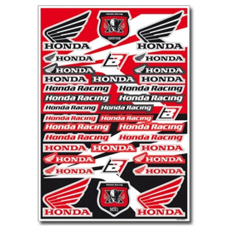 Planche de Stickers - Logos HONDA