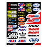 Planche de Stickers Universels Sponsors 1 - Zeronine