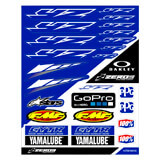 Planche de Stickers Yamaha Sponsors - Zeronine