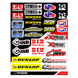 Planche de Stickers Universels Sponsors 2 - Zeronine