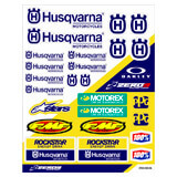 Planche de Stickers Husqvarna Sponsors - Zeronine