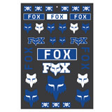 Planche de Stickers Fox Racing Legacy Track Bleu