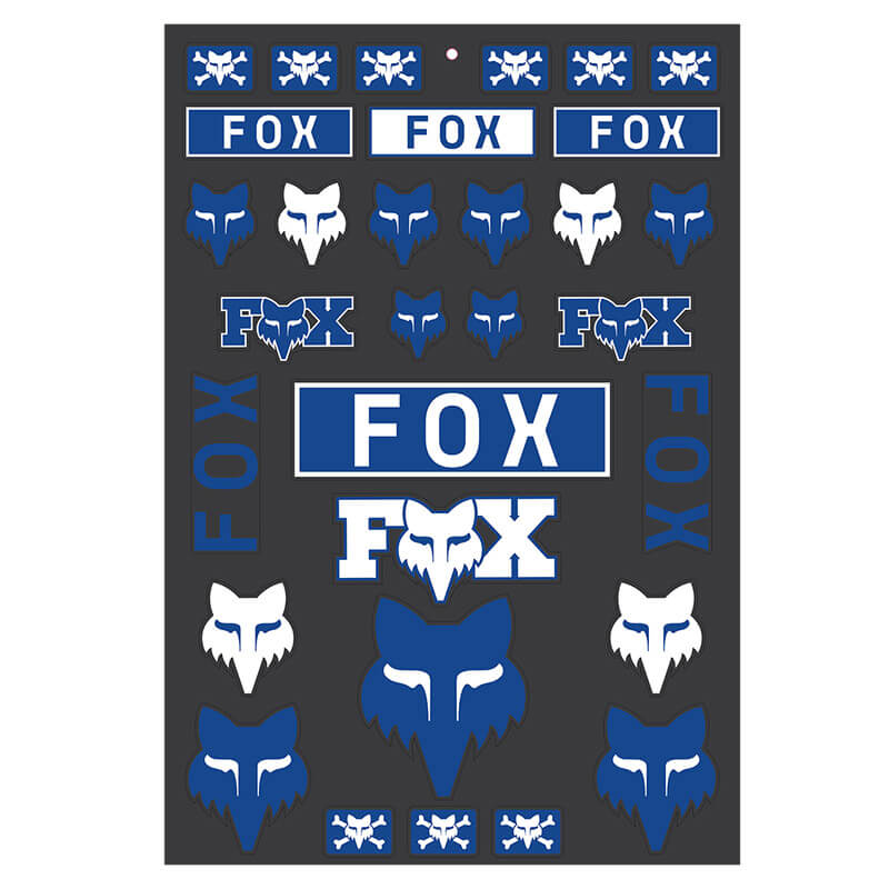 Planche de Stickers Fox Racing Legacy Track Bleu