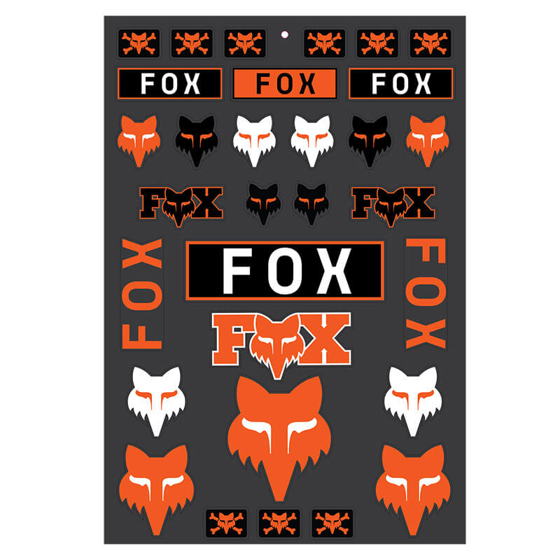 Planche de Stickers Fox Racing Legacy Track Orange