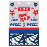 Planche de Stickers Fox Racing Honda Track