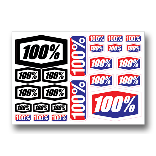 Planche de stickers 100%