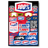 Planche de stickers 100% Logo