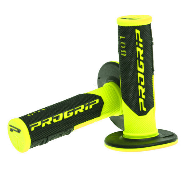 Motodak Poignee Velo progrip 953 Noir//Jaune Fluo 122mm pre decoupe pr