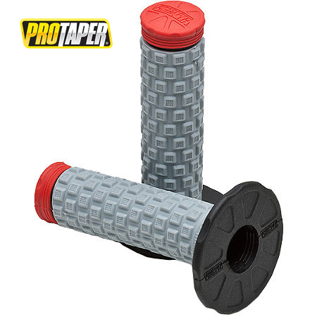 Poignées Pro Taper Pillow Top Grip Noir/Gris/Rouge