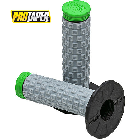 Poignées Pro Taper Pillow Top Grip Noir/Gris/Vert