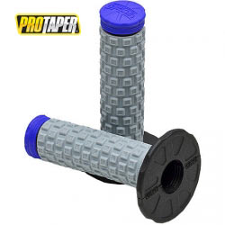 Poignées Pro Taper Pillow Top Grip Noir/Gris/Bleu