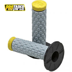 Poignées Pro Taper Pillow Top Grip Noir/Gris/Jaune