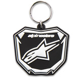 Porte Clés Alpinestars Plate Noir/Blanc