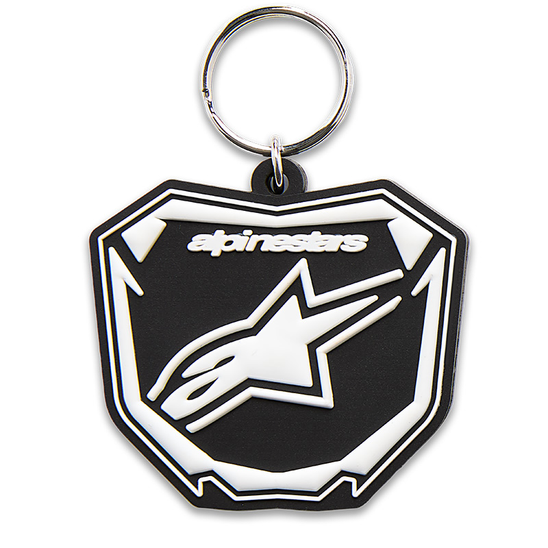 Porte Clés Alpinestars Plate Noir/Blanc