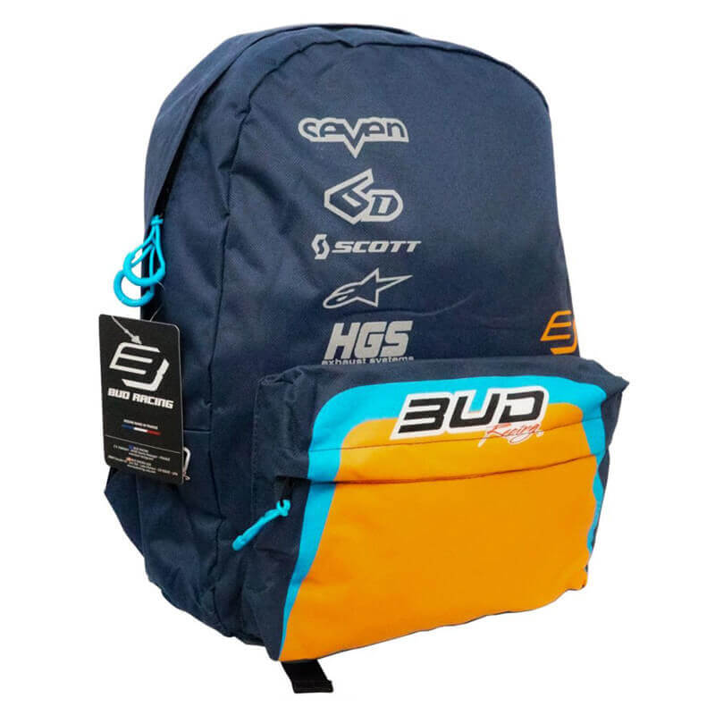 Sac à Dos School Bud Racing Race Bleu Marine/Orange