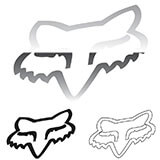 Sticker Fox Racing Head TDC 25cm