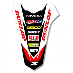 Sticker Garde Boue Arrière Zeronine Blanc - HONDA CR/CRF