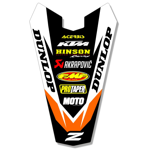 Sticker Garde Boue Arrière Zeronine Blanc - KTM