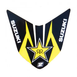 Sticker Garde Boue Avant Rockstar Black/Yellow - SUZUKI RM/RMZ