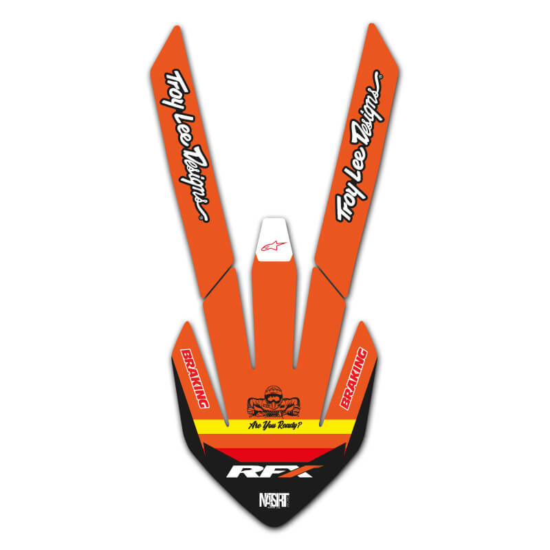 Sticker Garde Boue Avant KTM Purestar Orange - FX MOTORS