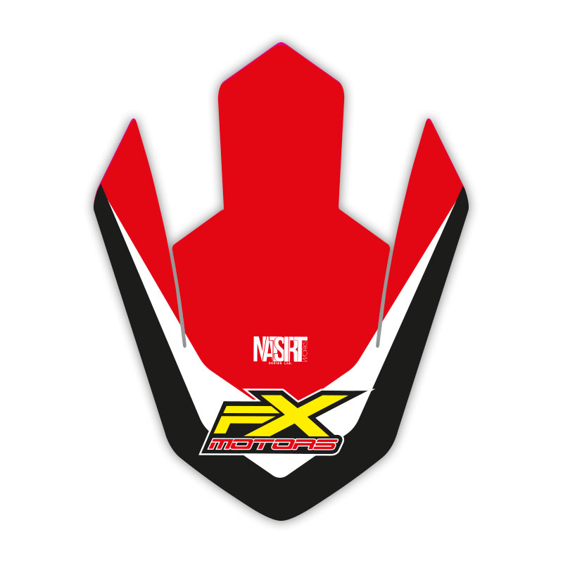 Sticker Garde Boue Avant FX Racing Line Red - HONDA CR/CRF